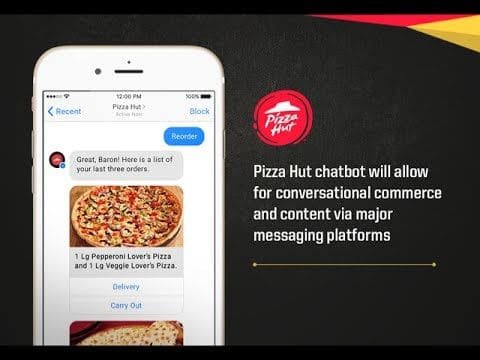 pizza hut chatbot