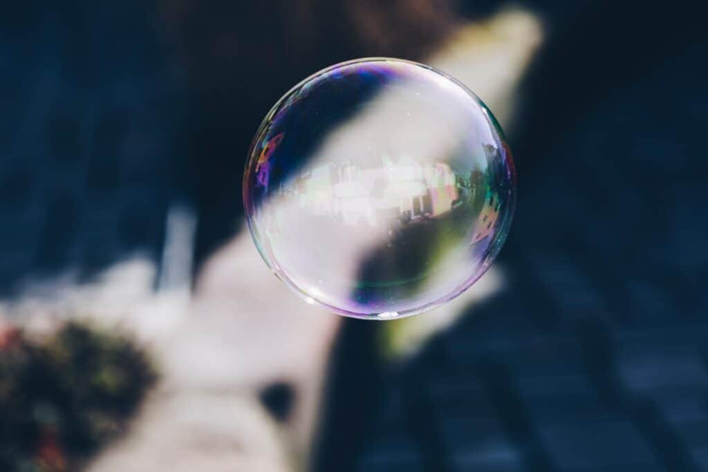 transparent and open - picture of a bubble