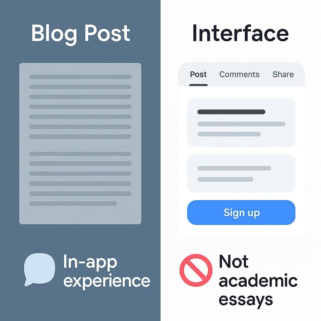 Stop Writing Seo Content - Start Designing It in app experience