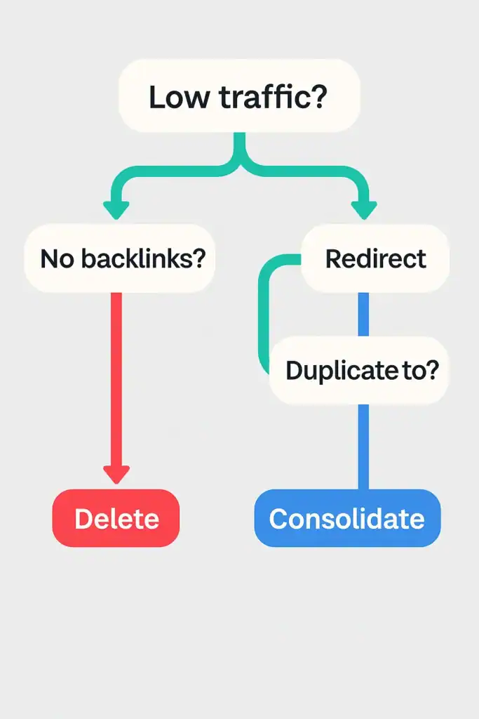 Why You Shouldn’t Update Every Old Blog Post content decision tree